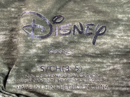 Disney Lion King Hakuna Matata Womens S Olive Green Burnout V-Neck Varsity Tee