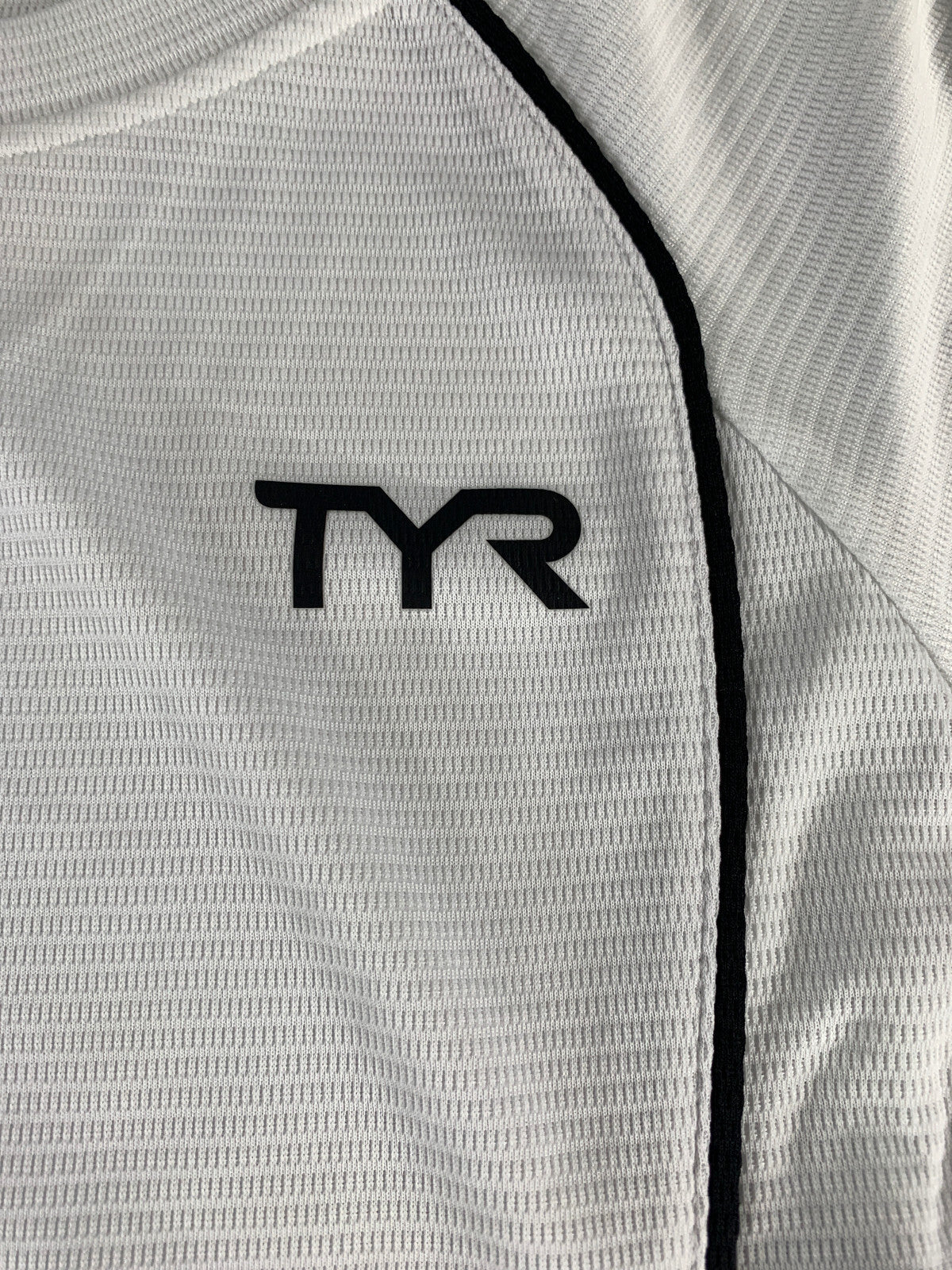 TYR Competitor Long Sleeve Top White XS Womens Compression Swim Tri Shirt Pullov