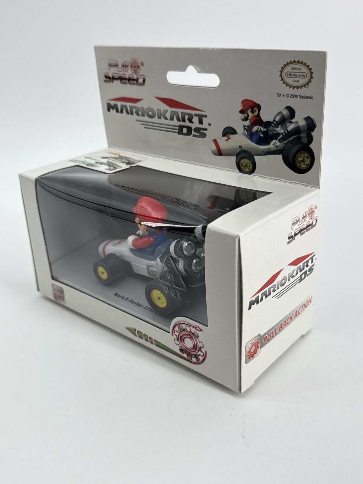 Mario Kart DS Mario B Dasher 1:43 Pull Back Diecast Stadlbauer Nintendo Car 143
