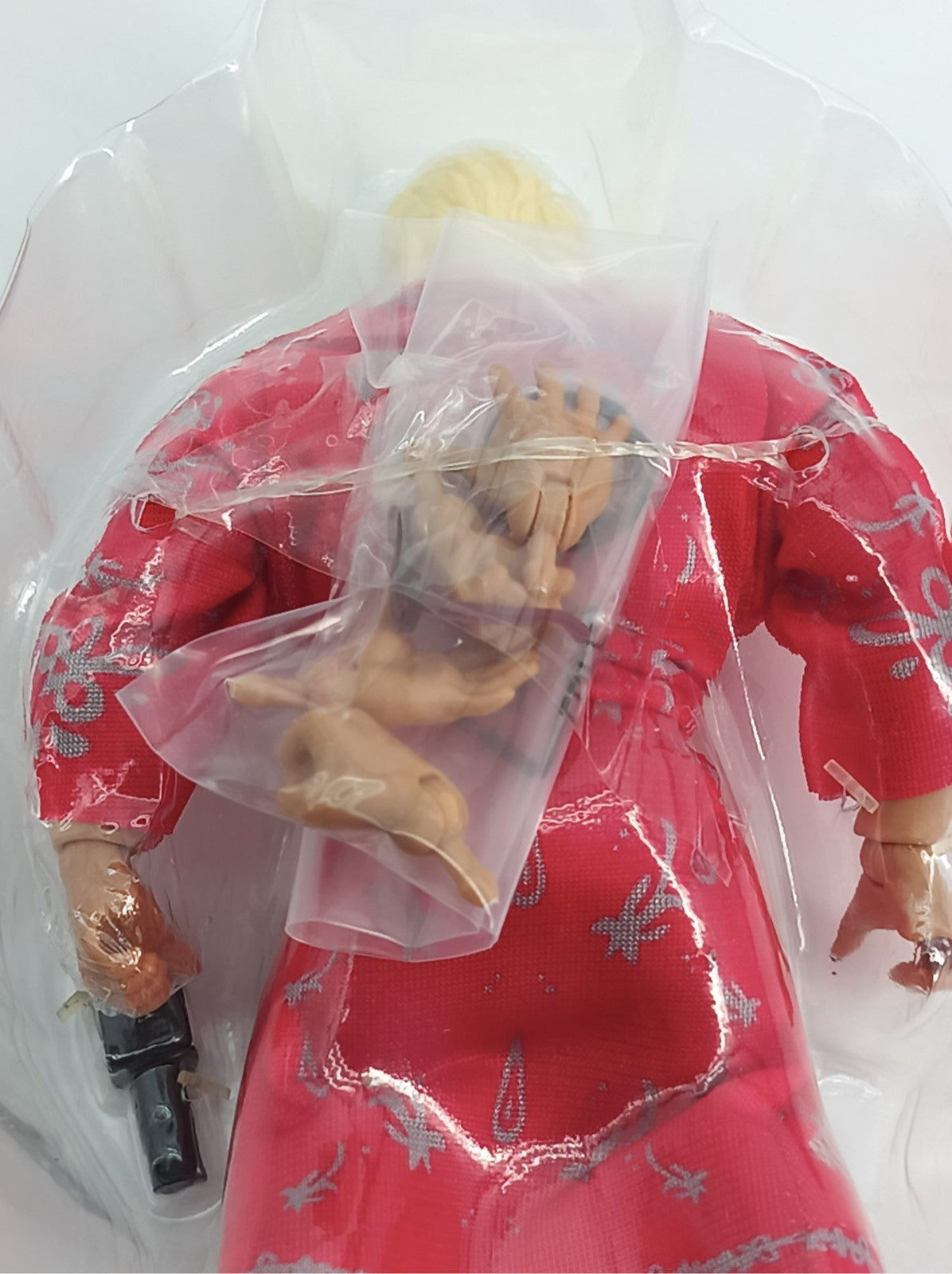 WWE Mattel RetroFest Ric Flair Action Figure Red Robe Mic Loose Displayed 6685