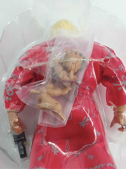 WWE Mattel RetroFest Ric Flair Action Figure Red Robe Mic Loose Displayed 6685
