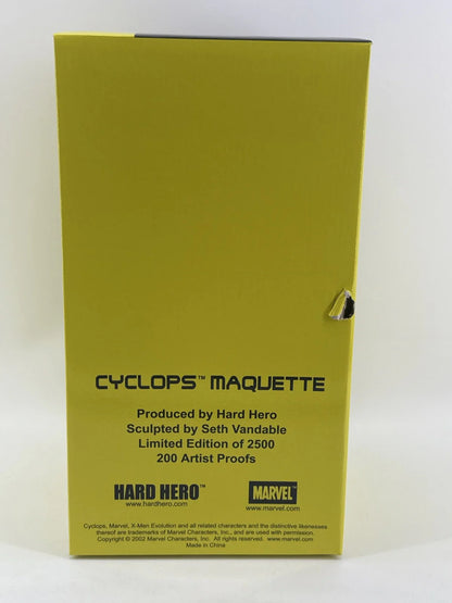 Hard Hero Marvel X-Men Evolution Cyclops Maquette Statue Yellow Black Apparel
