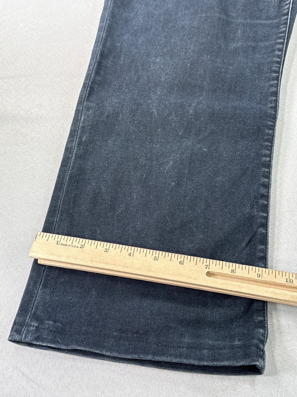 CHAPS Straight Leg Jeans 16 Black Cotton Blend Fit India Denim Classic Boho