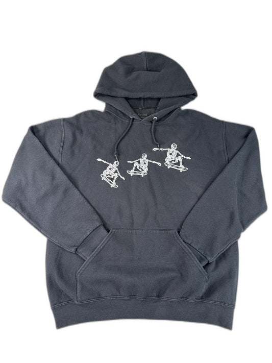 Artist Union Skeleton Urban Hoodie M Black Long Sleeve Graphic Regular Fit