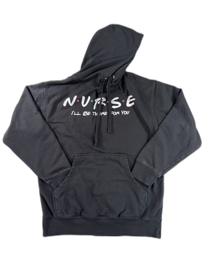 INDEPENDENT TRADING COMPANY Nurse Medical Hoodie M Black Cotton Pullover Women