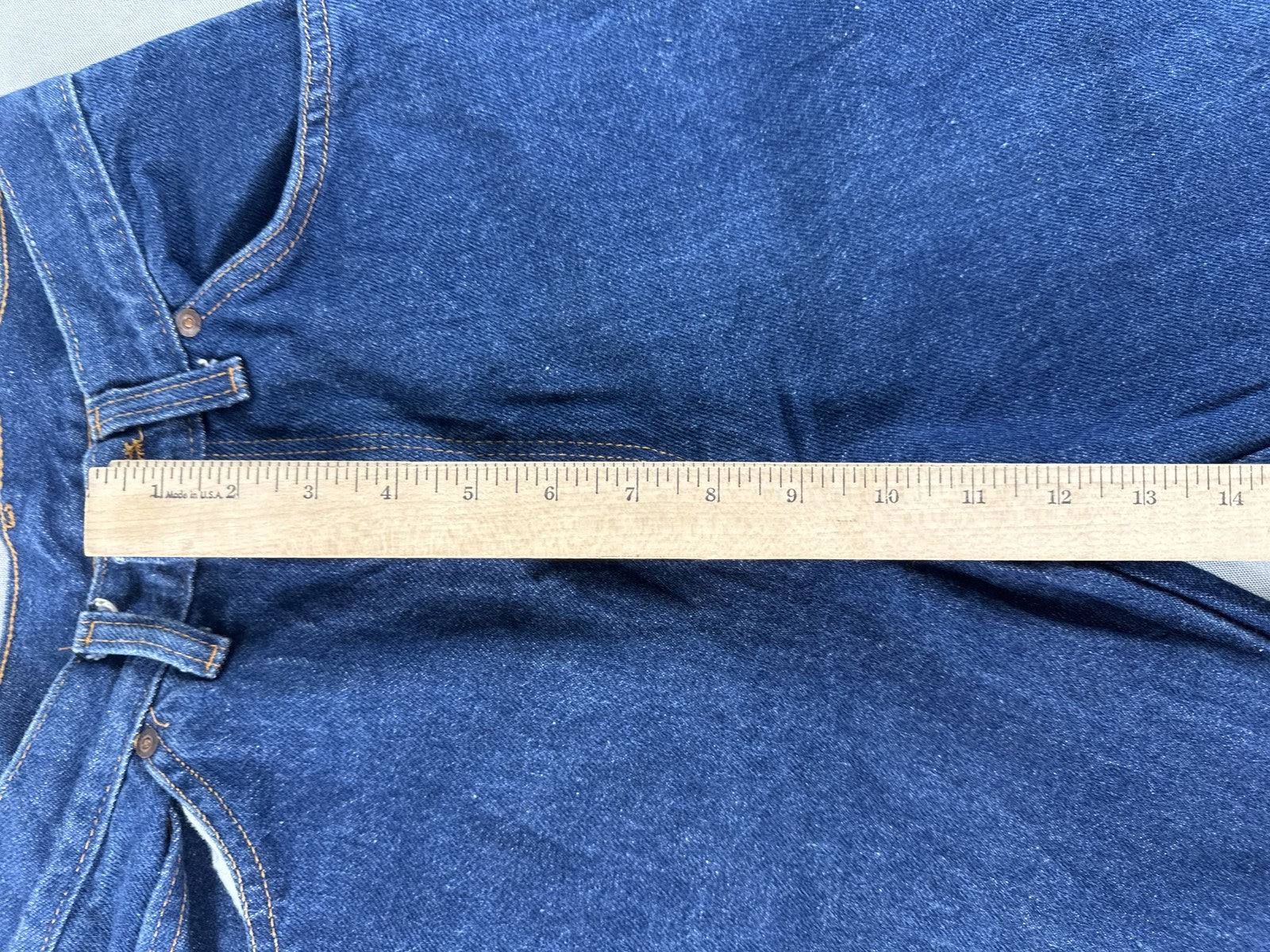 Unbranded High Rise Straight Leg Jeans Womens 8 Blue 100% Cotton Vintage Denim