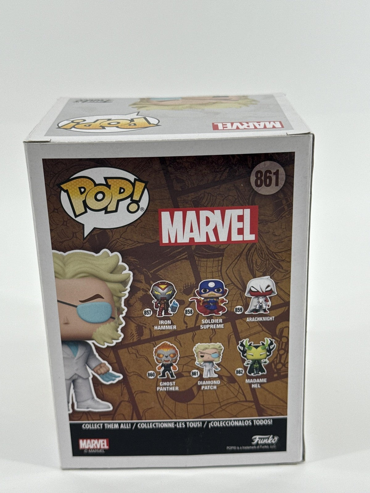 Funko Pop Marvel Infinity Warps Diamond Patch 861 Vinyl Bobblehead Multicolor