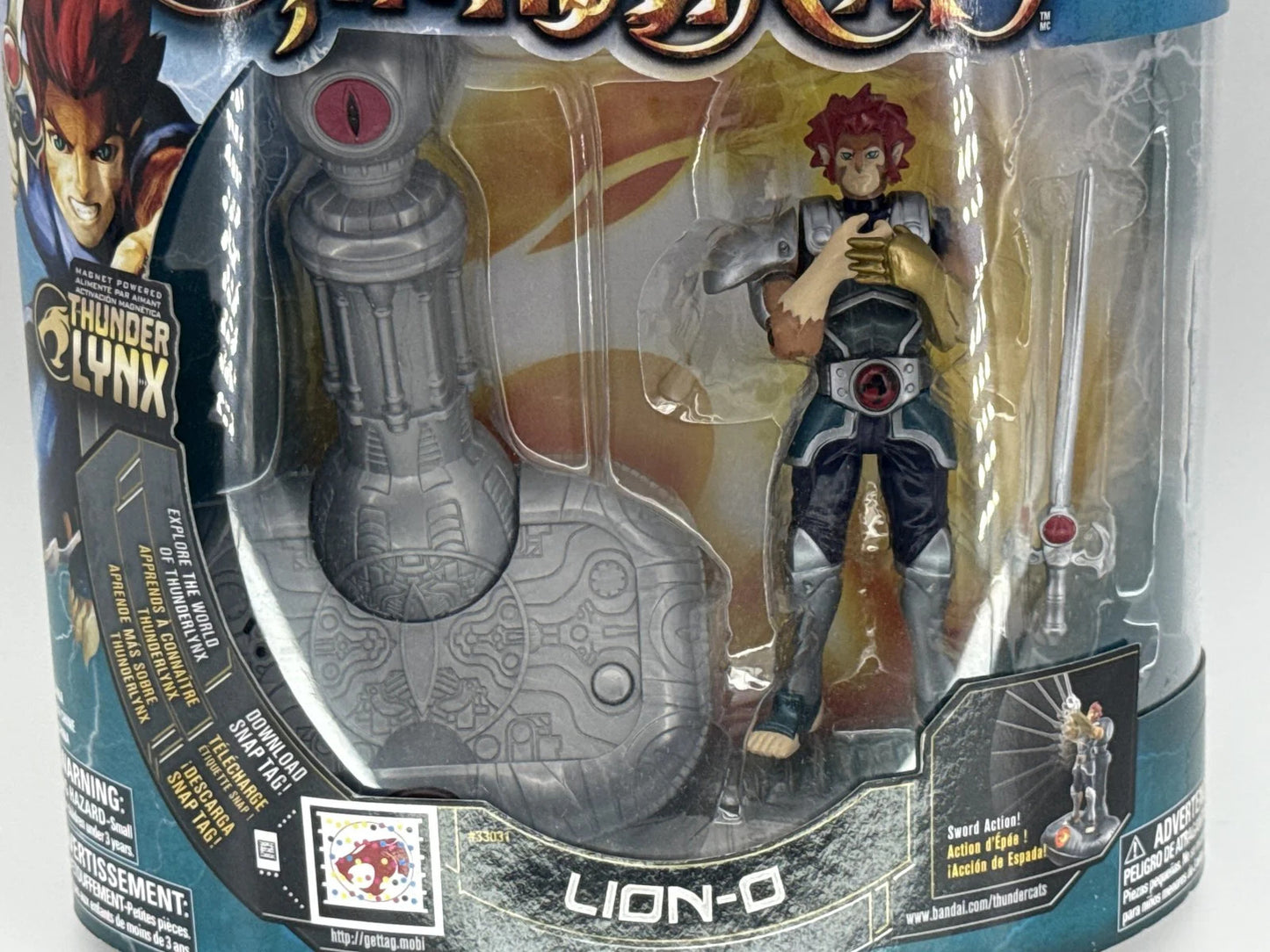 Bandai ThunderCats Lion-O 2011 Thunder Lynx 4" Action Figure w/ Sword & Sounds