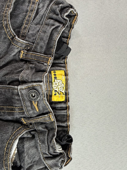 Old Navy Boys Bootcut Jeans 10 Slim Black Charcoal Gray Faded Wash Denim Bottoms