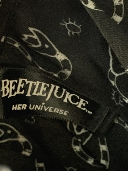 Her Universe Beetlejuice Crossbody Bag Womens Black Chain Strap Purse Cameo