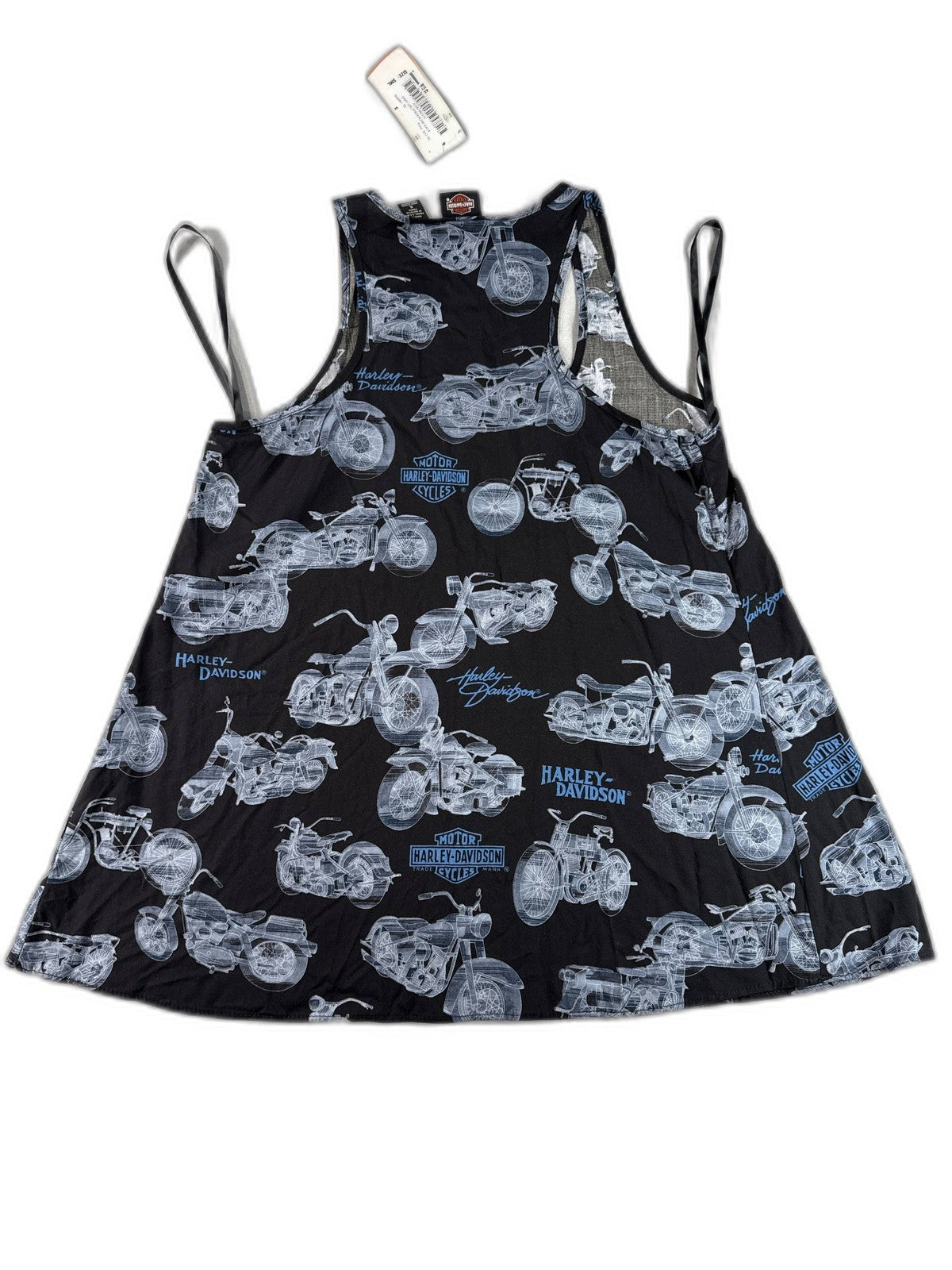 Harley Davidson Tank Top Large Black Cotton Motorcycle Graphic New