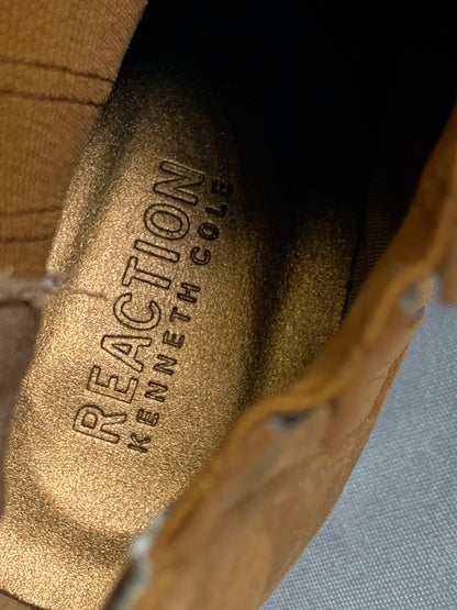 Kenneth Cole Reaction Float Free WMS 9.5M Brown Suede Ankle Block Heel Booties