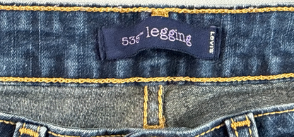 Levis 535 Legging Jeans Womens 7 Blue Skinny Stretch Mid Rise Denim Pants
