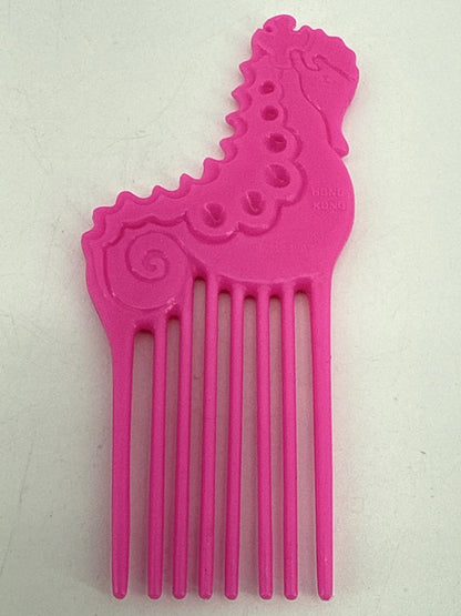 1987 Mattel Island Fun Barbie Pink Seahorse Comb Toy Apparel Clothing New NWT