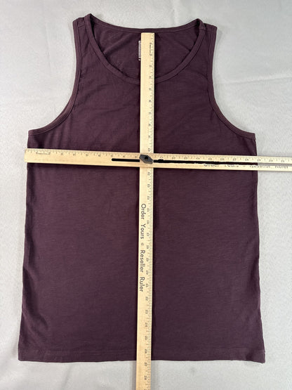 H&M Tank Top Purple M Cotton Blend Sleeveless Crewneck Regular Fit Lightweight