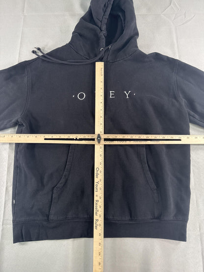 Obey Hoodie Mens Medium Pullover Sweatshirt Streetwear Spell Out Apparel NWT New