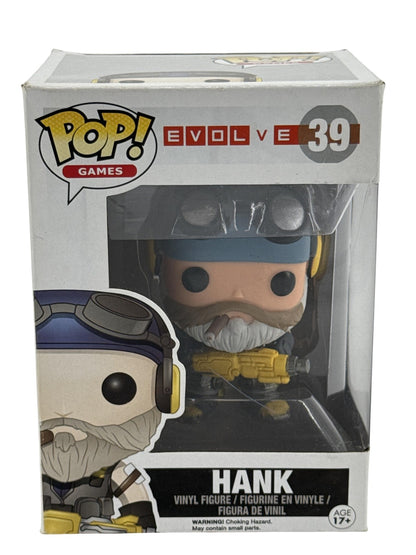 Funko Pop Games Evolve Hank #39 Vinyl Figure 3293 Standard Multicolor Boxed Red