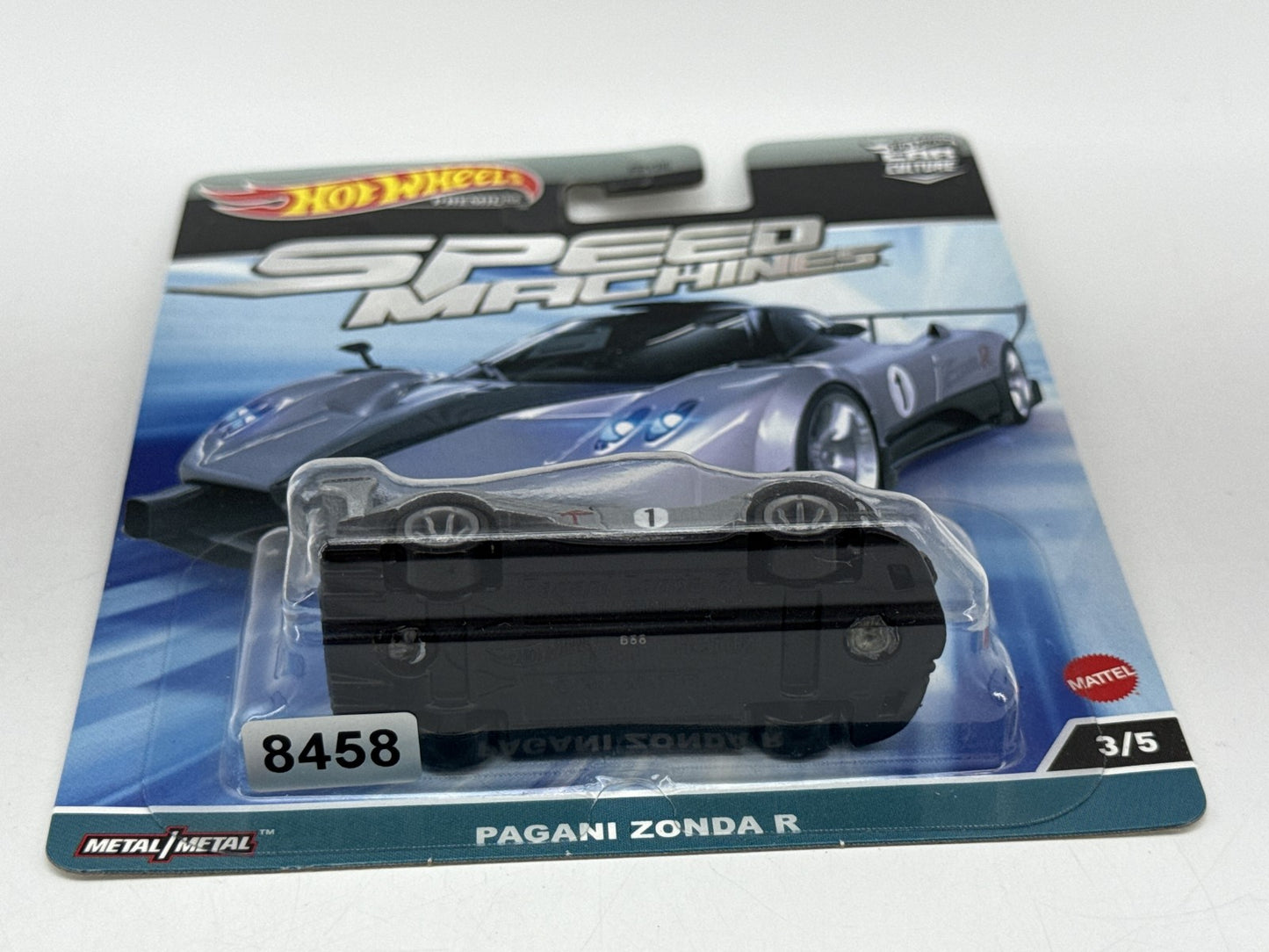 Hot Pagani Zonda R Wheels Premium Speed Die Cast Car 1:64 Silver