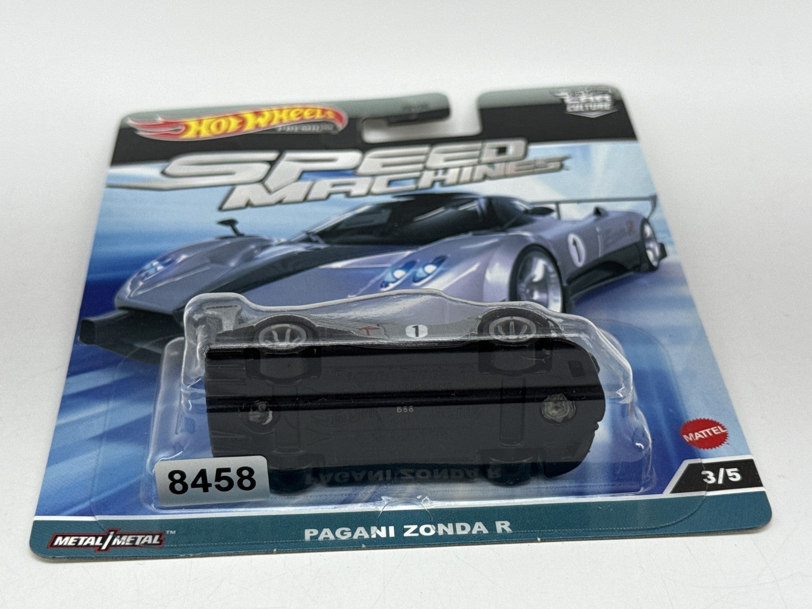Hot Pagani Zonda R Wheels Premium Speed Die Cast Car 1:64 Silver
