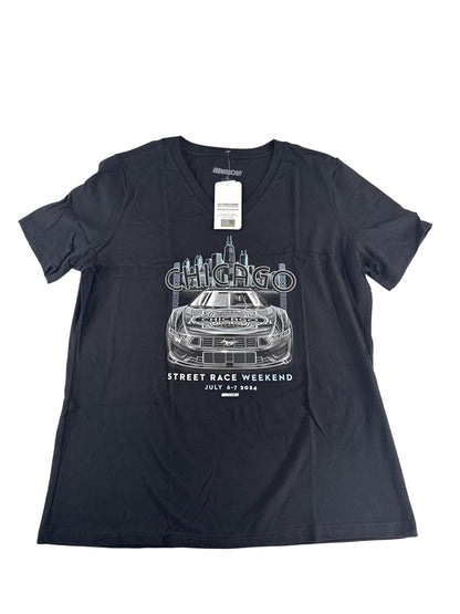 Chicago Street Race Shirt Womens Large NASCAR Racing Event 2024 Tee Racing T-Shi