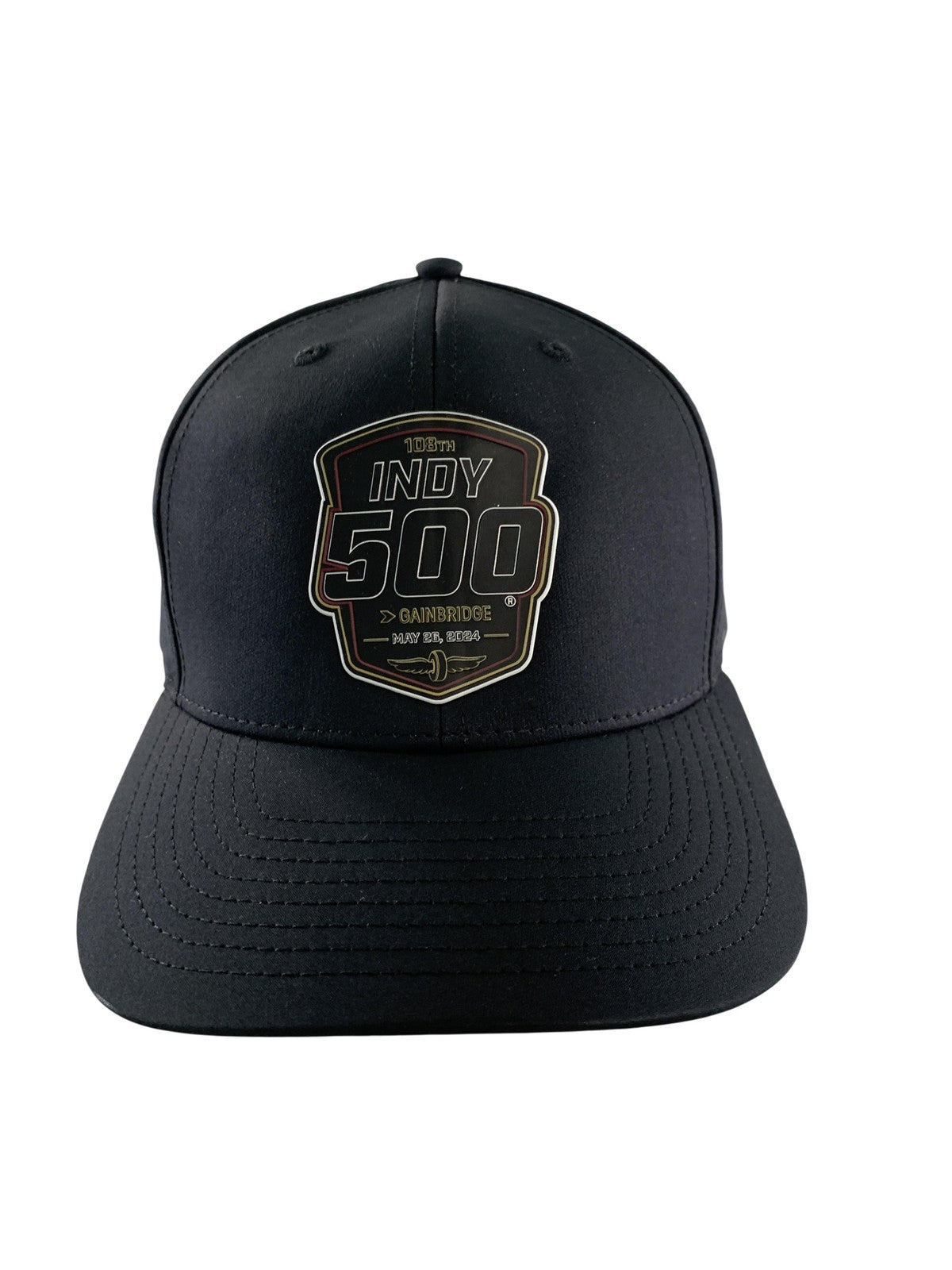 Indy 500 Hat Cap Strap Back Mens One Size Black IndyCar Racing May 26 2024 NWT