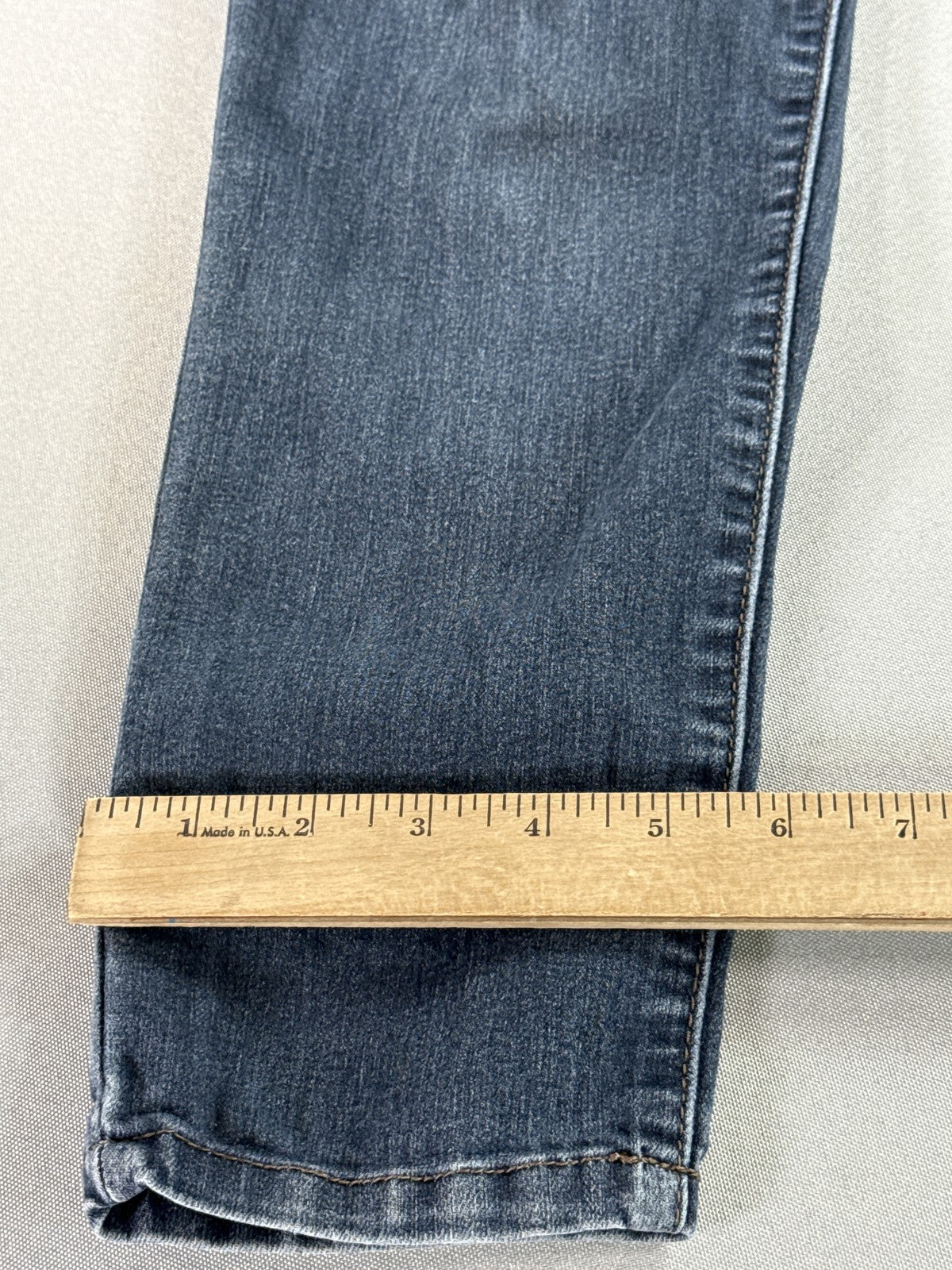 Democracy Jeans Womens 2P Blue Denim Tapered Stretch Classic Mid Rise Ab Cotton