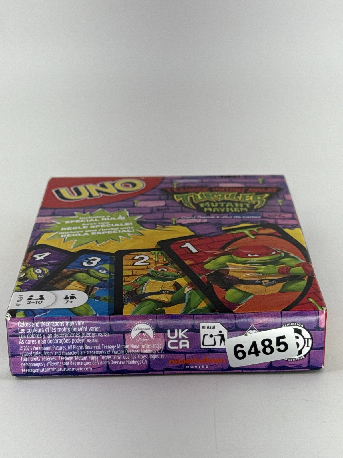 UNO Card Game TMNT Mutant Mayhem 2023 Nickelodeon Special Rule Deck New Sealed