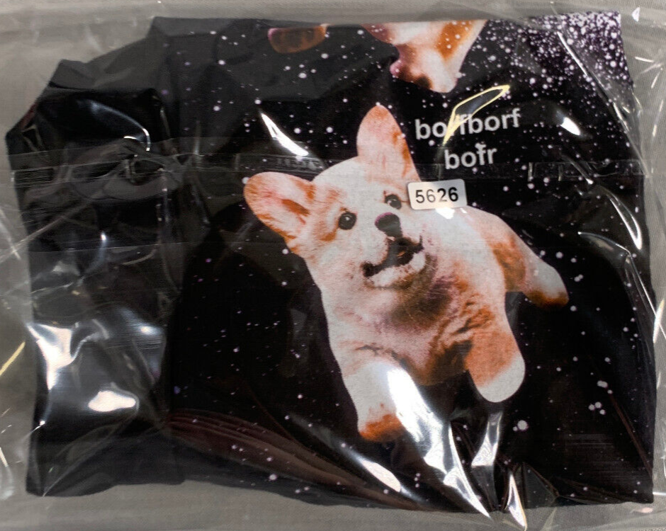 Hot Topic Black Matter Space Corgi Shirt Small Doge Meme Vaporwave Aesthetic Tee
