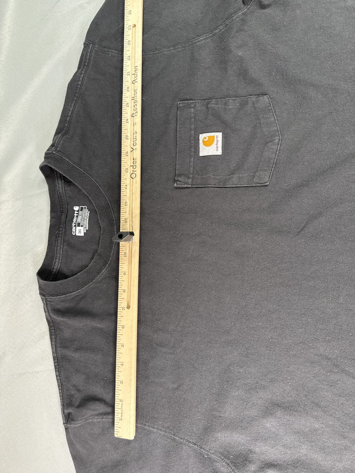 Carhartt K87 Pocket Tee 3XL Black Cotton Regular Fit Short Sleeve Graphic