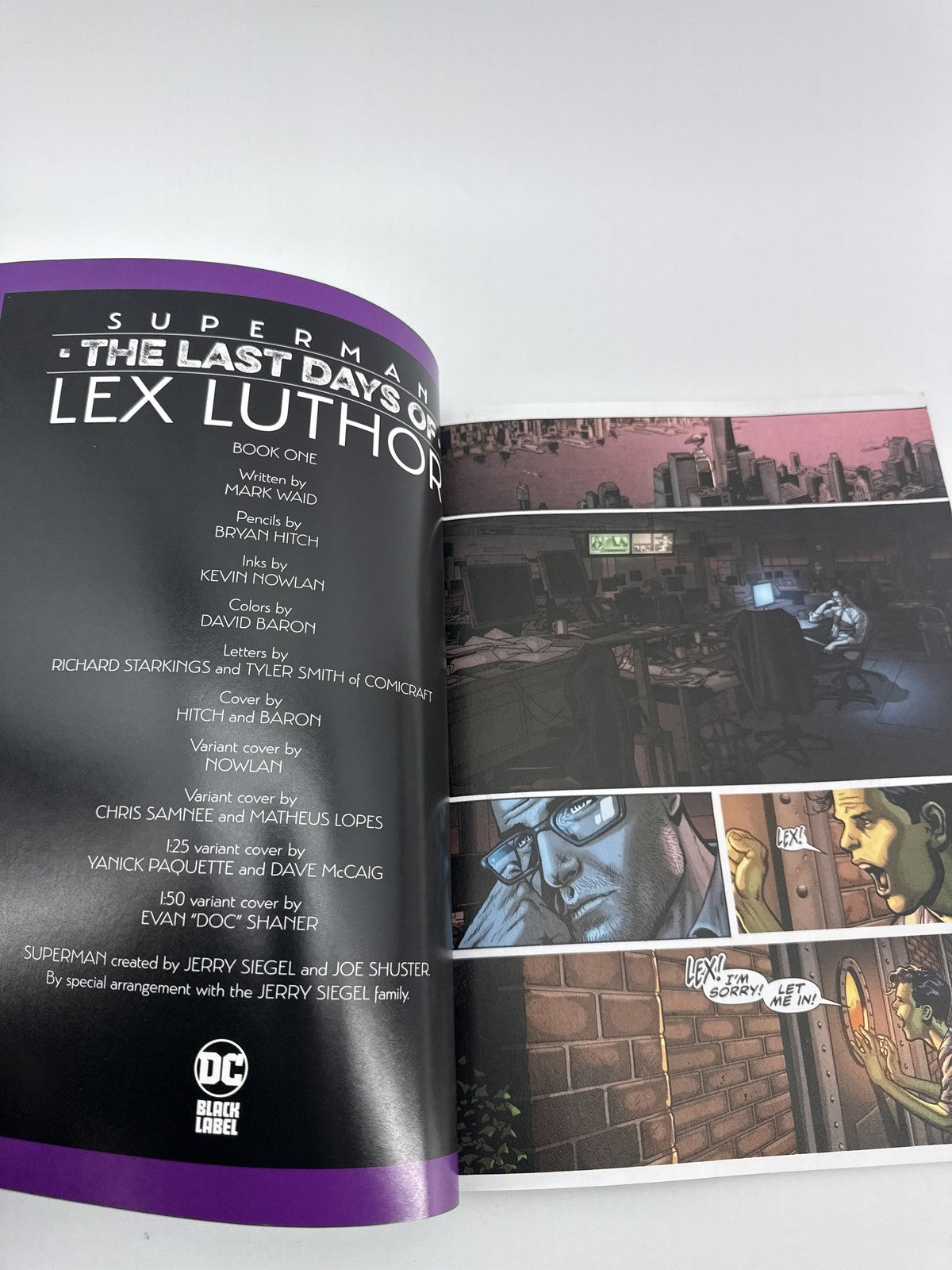 DC Black Label 2023 Superman Last Days Lex Luthor #1 Nowlan Variant Comic Book