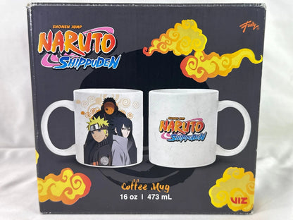 Naruto Shippuden Just Funky 16oz Ceramic Mug Naruto Sasuke Obito Anime Art 1239