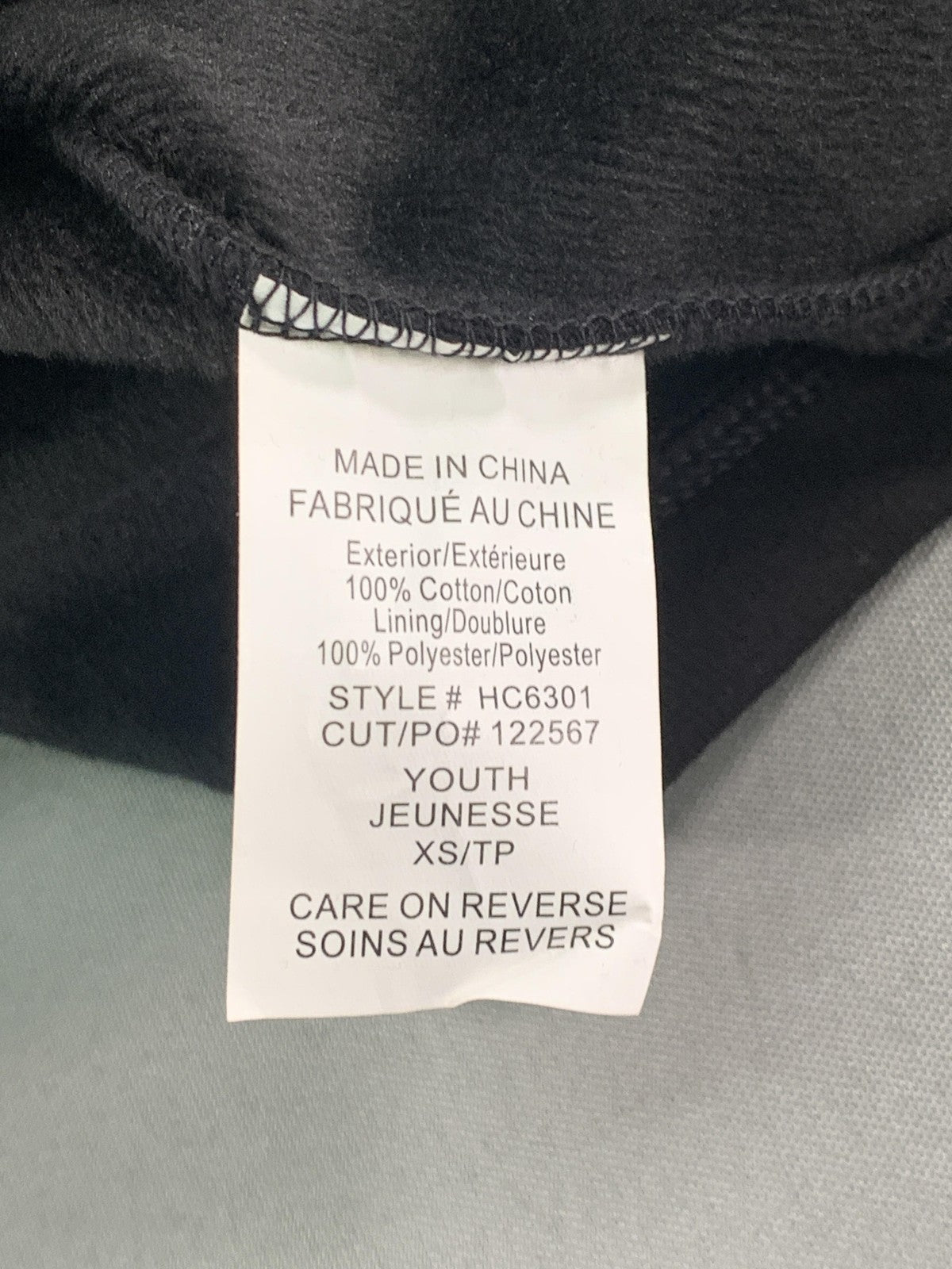 Hot Chillys Jacket Youth XS Black Fleece Lined Full Zip HC Logo Outdoor Warm