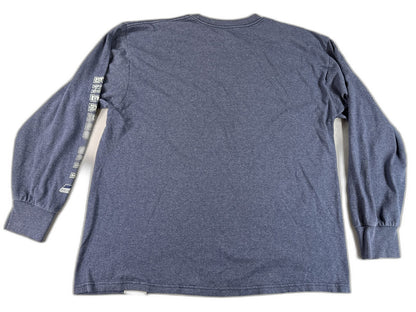 NFL Team Apparel Seattle Seahawks Long Sleeve Tee XL Blue Cotton Polyester