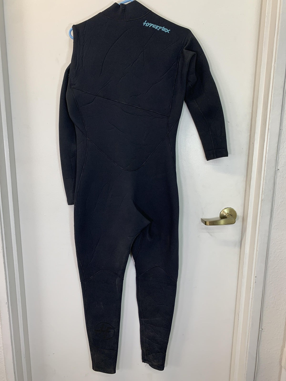 Hyperflex VYRL 4mm Youth Wetsuit Size 14 Black Chest Zip Full Suit Surf Neoprene