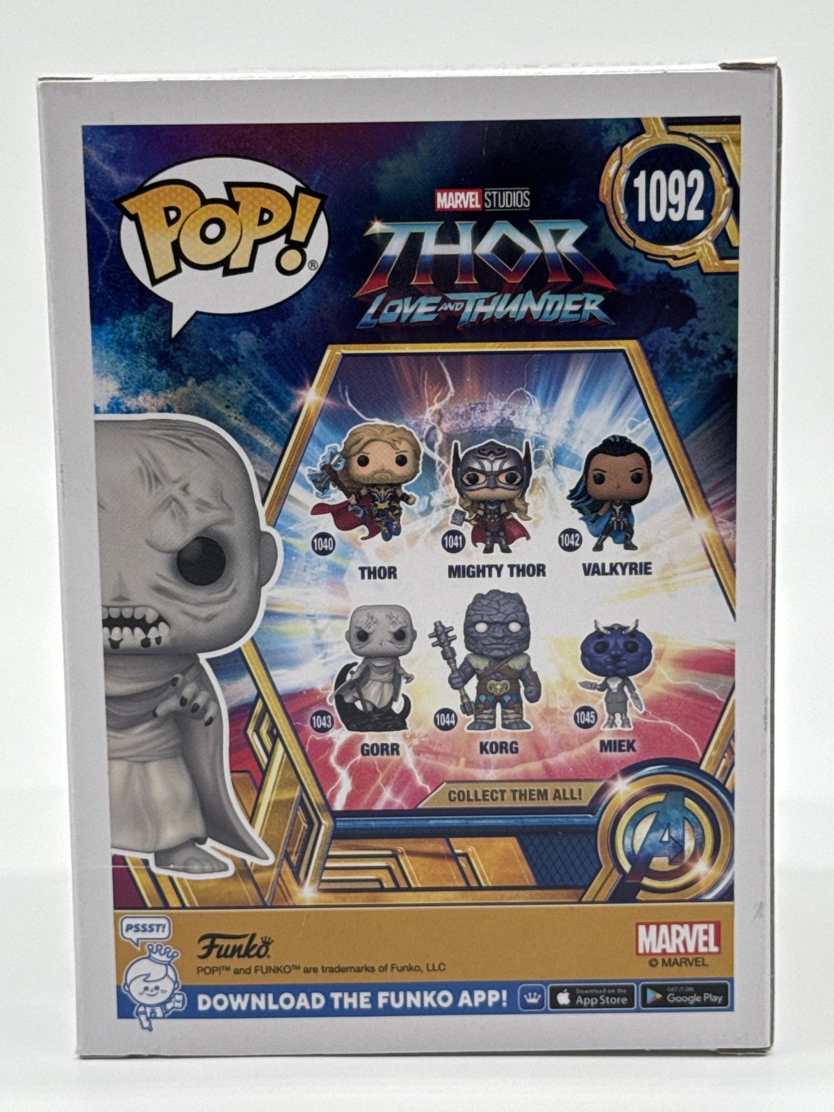 Funko Pop Marvel Thor Love And Thunder Gorr 1092 Specialty Series Vinyl White