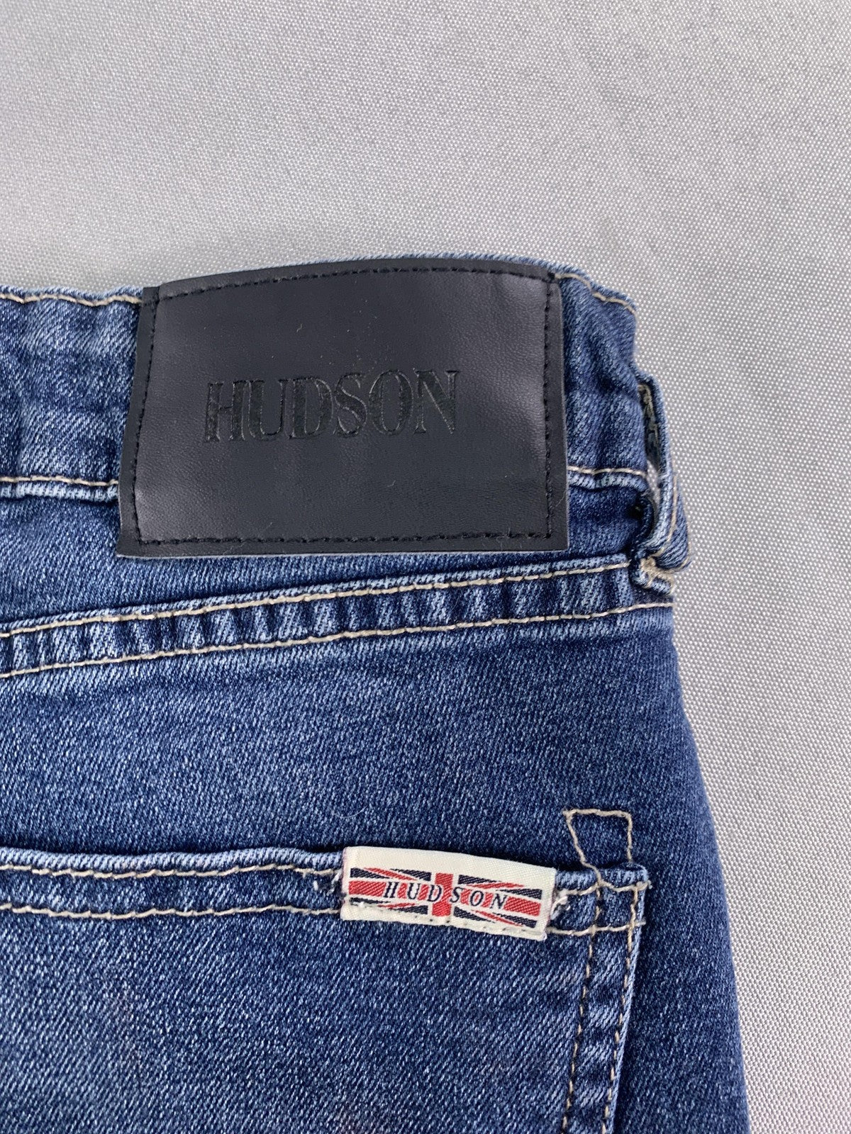 Hudson Jeans Womens 12 Blue Skinny Denim Stretch Mid Rise Classic Casual Black