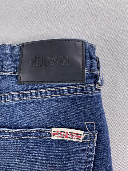 Hudson Jeans Womens 12 Blue Skinny Denim Stretch Mid Rise Classic Casual Black