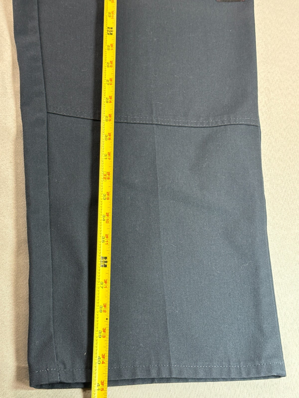 Dickies Work Pants Navy Blue Original Fit Uniform Chino 40x30 Straight Leg