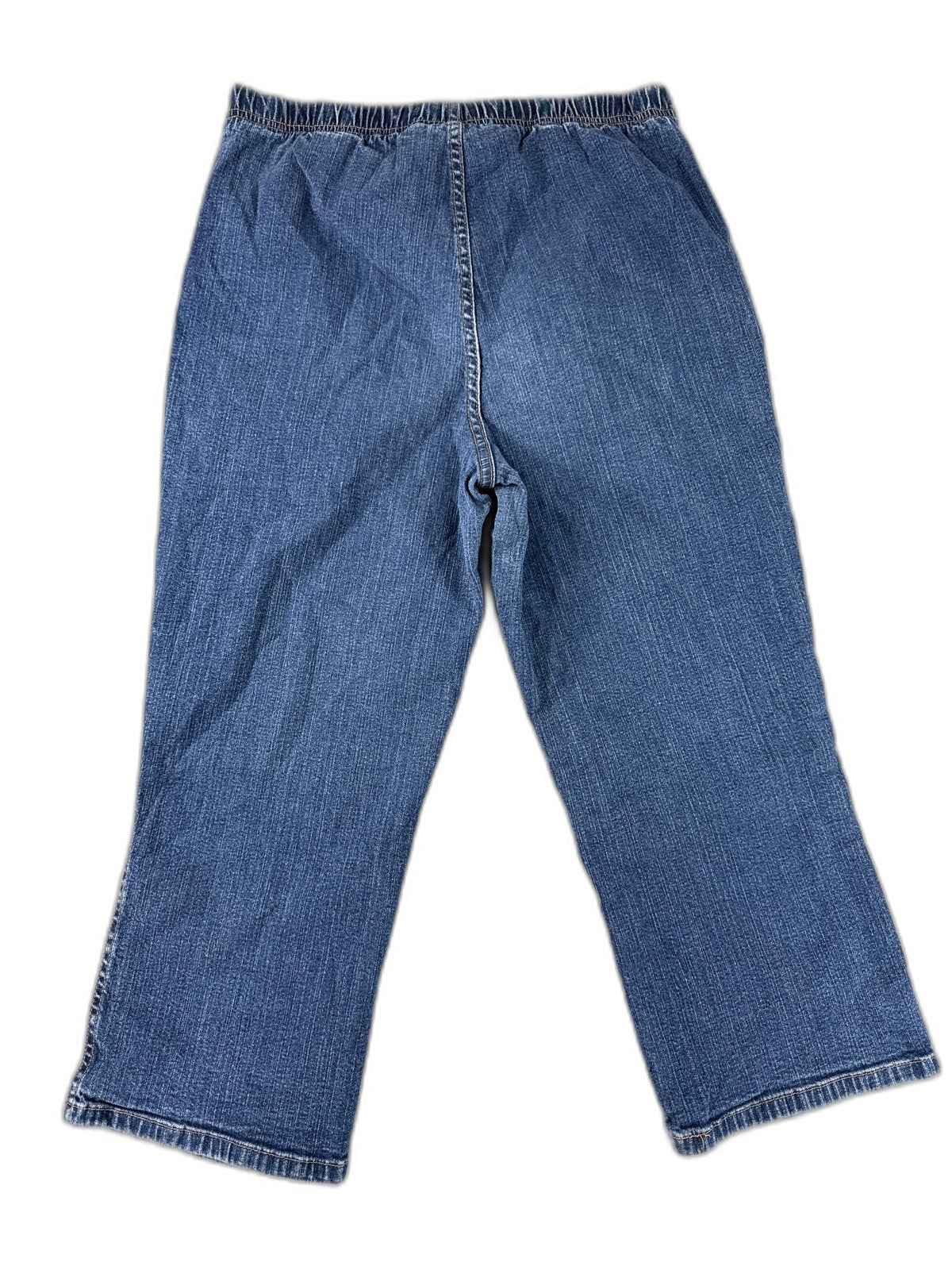 White Stag Jeans Womens M Blue Cotton Spandex Straight Leg Relaxed Fit