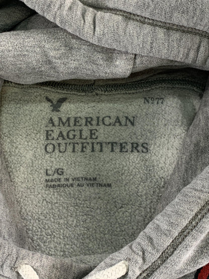 American Eagle Hoodie Mens Large Central Athl Pullover Sweatshirt Embroidered
