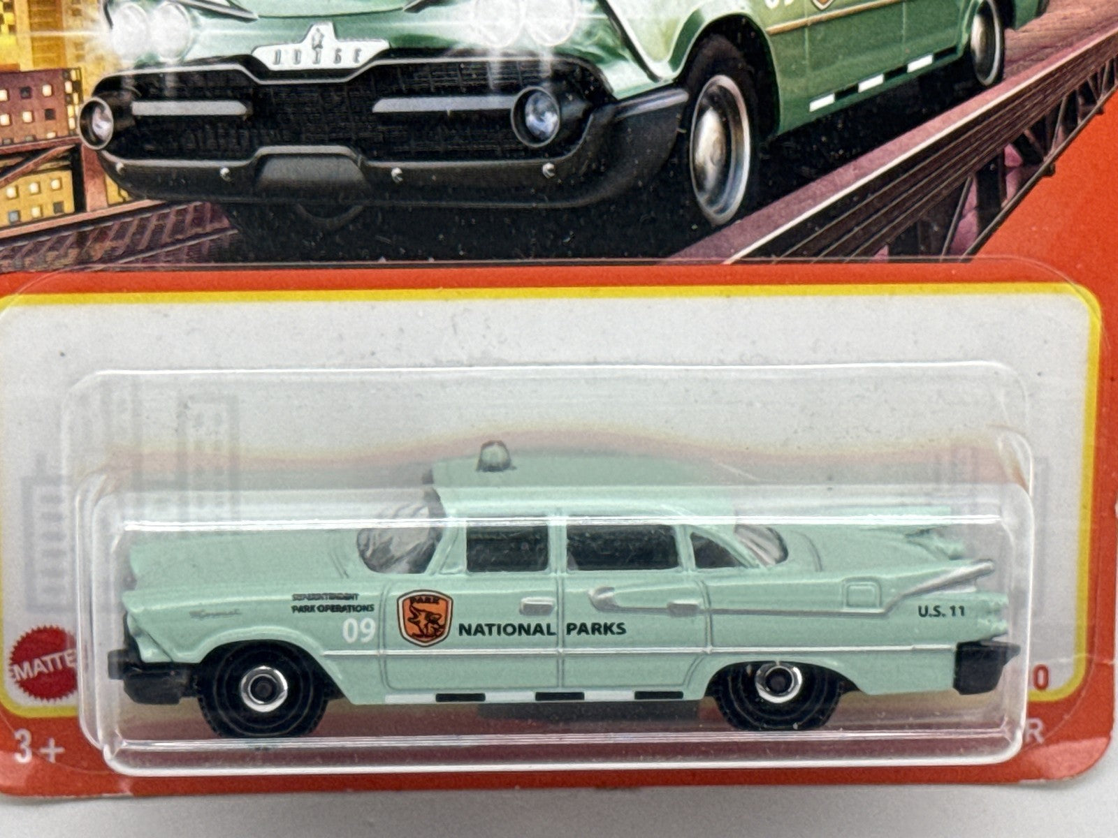 Matchbox 59 Dodge Coronet Police Car Diecast Mint Green