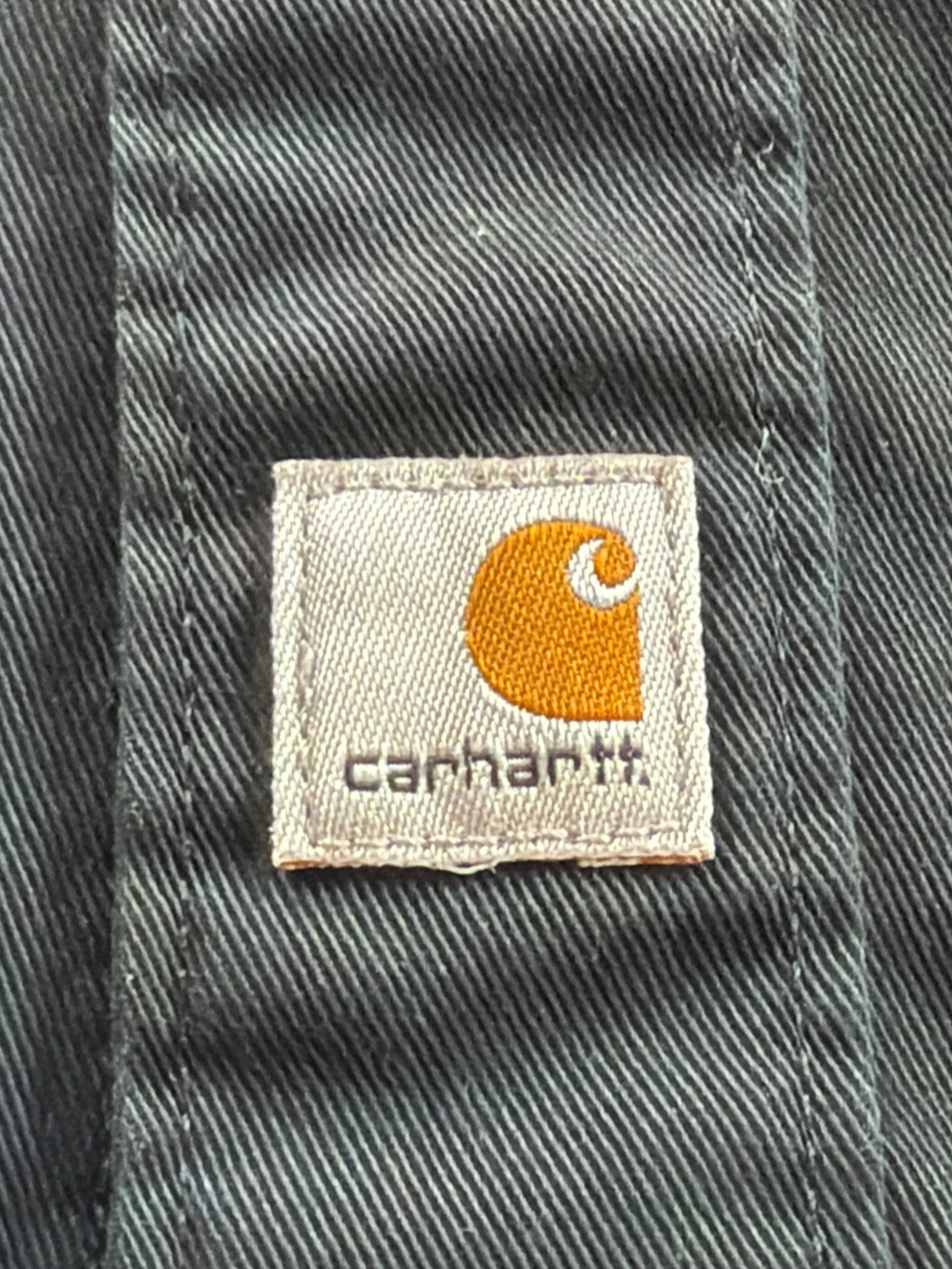 Carhartt Short Sleeve Work Shirt Black XL S223 Button Front Dual Pockets Men