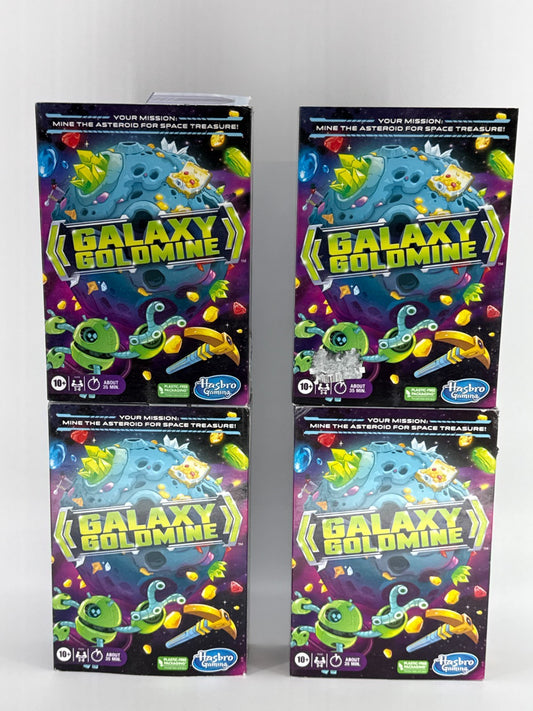 Galaxy Goldmine Board Game Lot 4 Hasbro Mining Strategy Game Ages 10+ New NWT