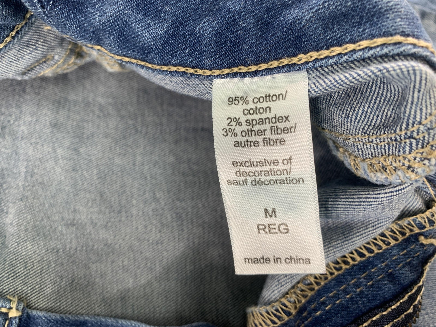 Maurices Jeans Womens Medium Distressed Blue Skinny Stretch Denim Ripped Pants