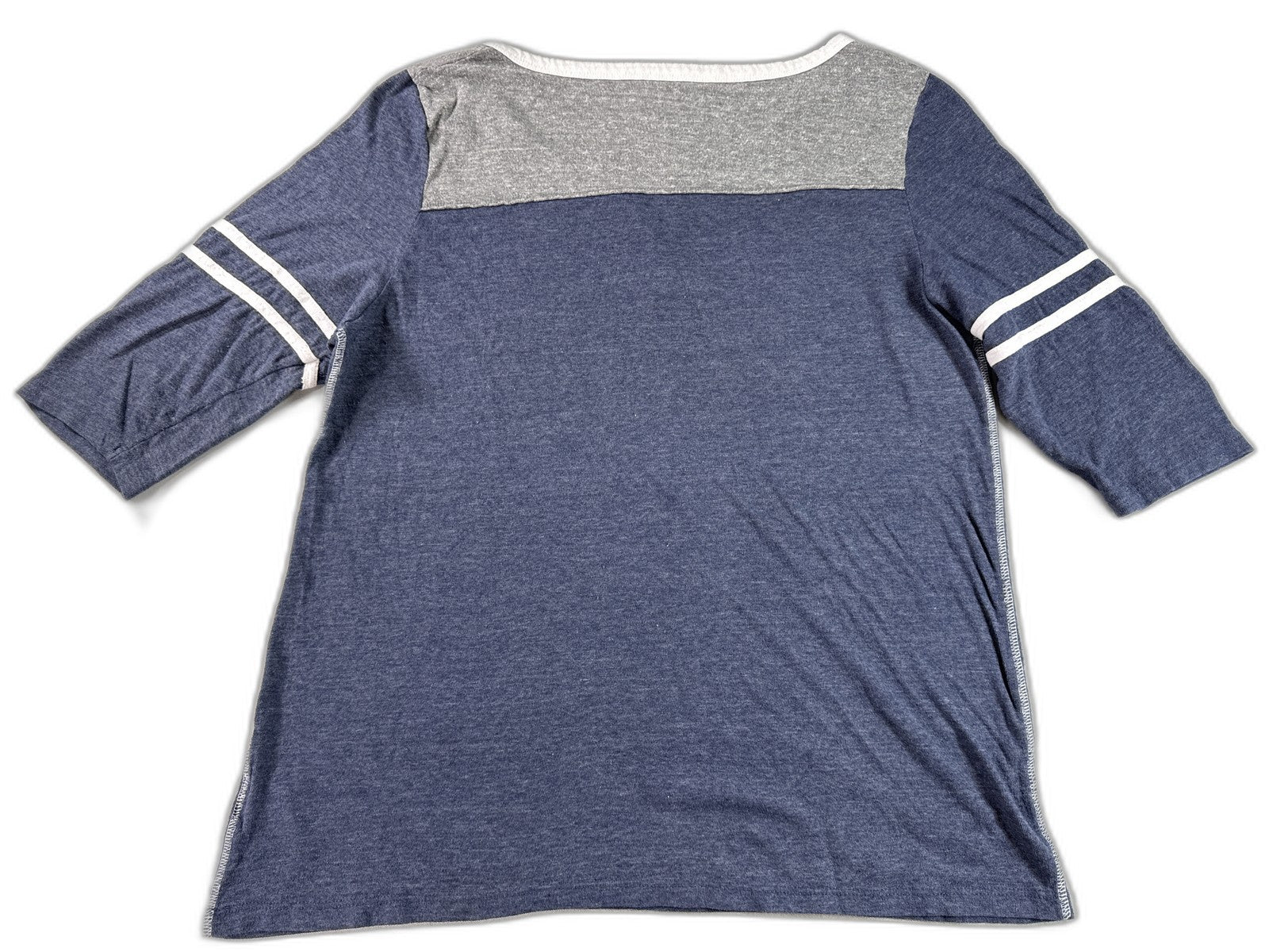 NFL Team Apparel Los Angeles Rams Neck Tee 2XL Blue Graphic Logo Polyester Women