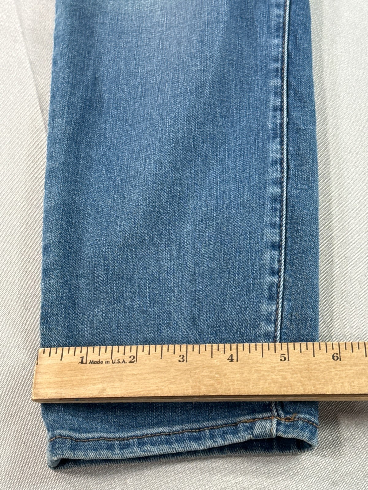 Talbots Flawless High Waist Jegging Crop Jeans Womens 6P Blue Stretch Denim