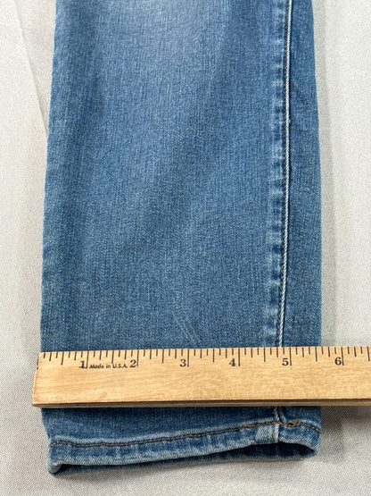 Talbots Flawless High Waist Jegging Crop Jeans Womens 6P Blue Stretch Denim