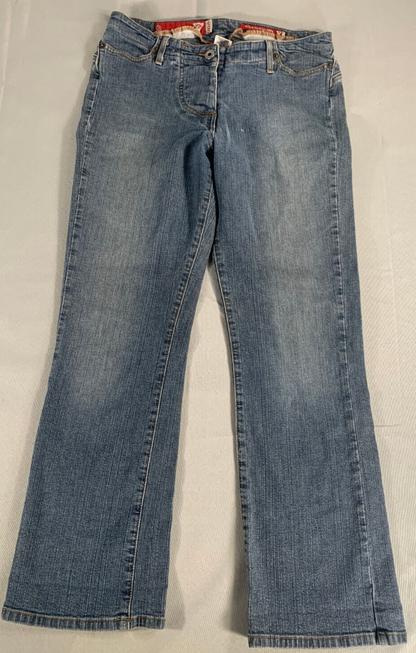 Guess Jeans Starlet Slim Bootcut Women 30x26 Blue Stretch Denim Mid Rise USA 138