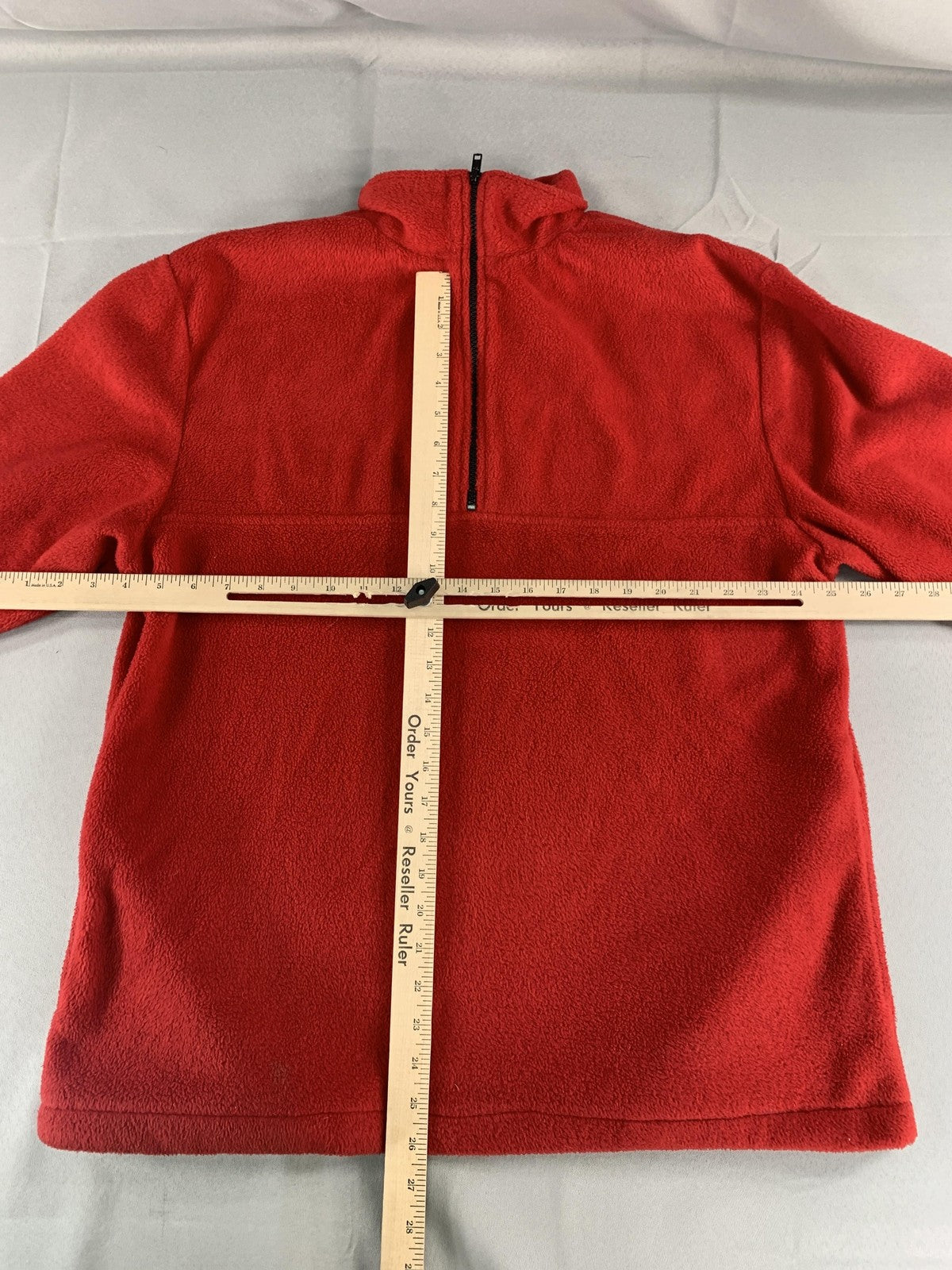 Newton Trading Co Pullover Mens Medium Red Fleece Half Zip Warm Casual Outdoor
