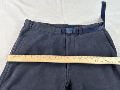 North Face Pants M Navy Cotton Blend Relaxed Fit Adjustable Belt Unisex Outdoor